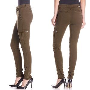 Level 99 Liza Cargo Pants in Olive Green (Size 26)